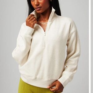 Fabletics Cozy Fleece Half Zip Sweatshirt